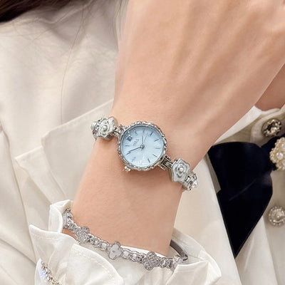 Luxury Exquisite Flower Chain Strap Watch