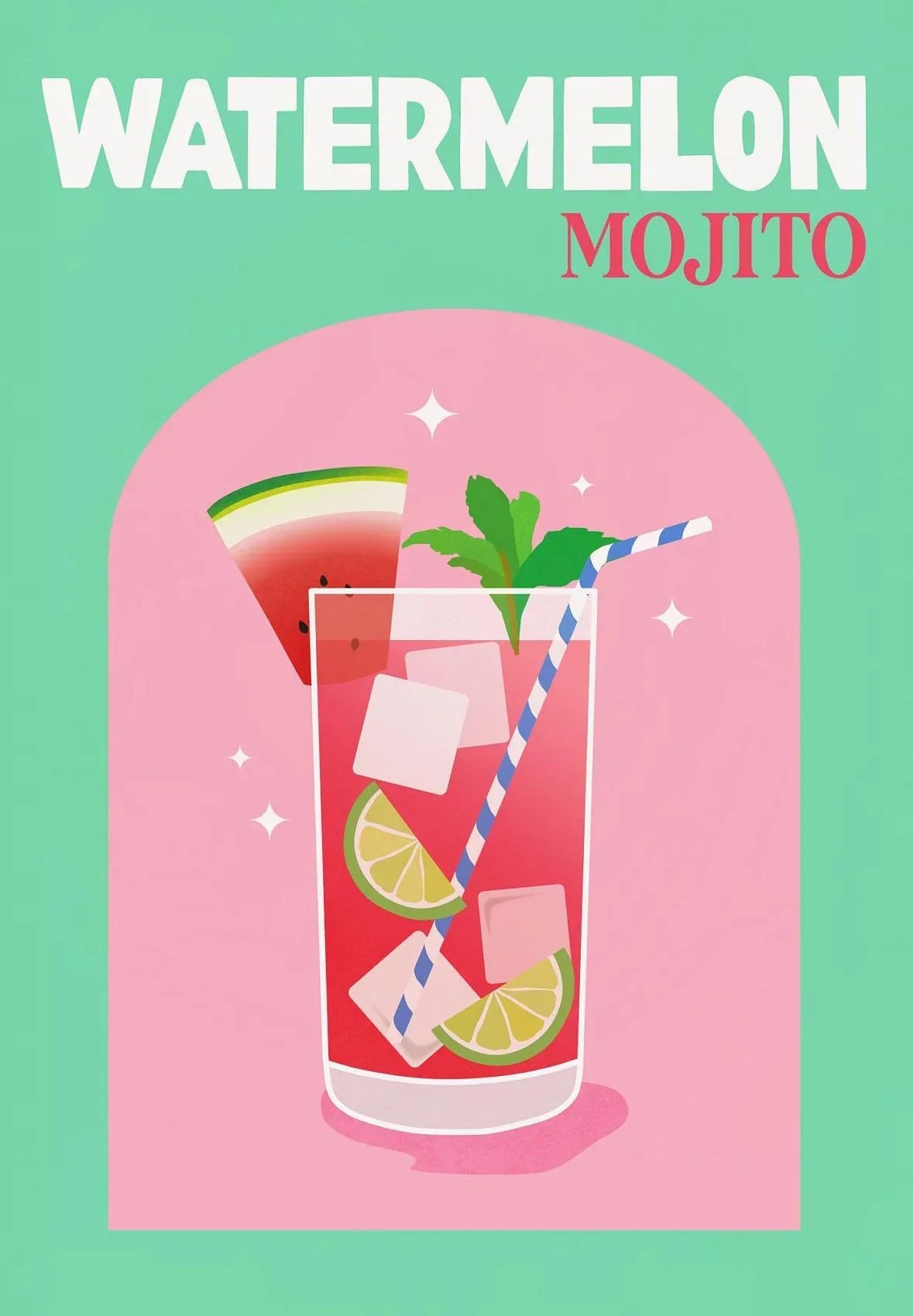 Colorful Cocktail Drinks Posters
