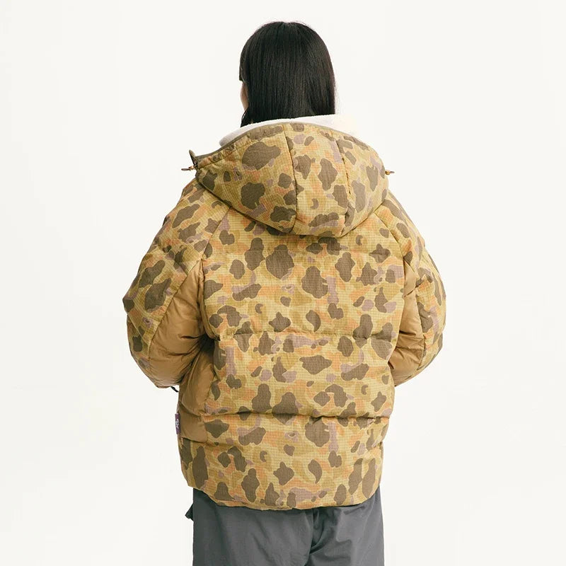 Camouflage Hooded Puffer Jacket