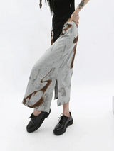 Retro High Waist Abstract Skirt