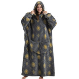 Animal Printed Hooded Blanket