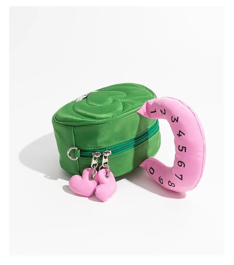 Weird Core Heart Embroidery Bag