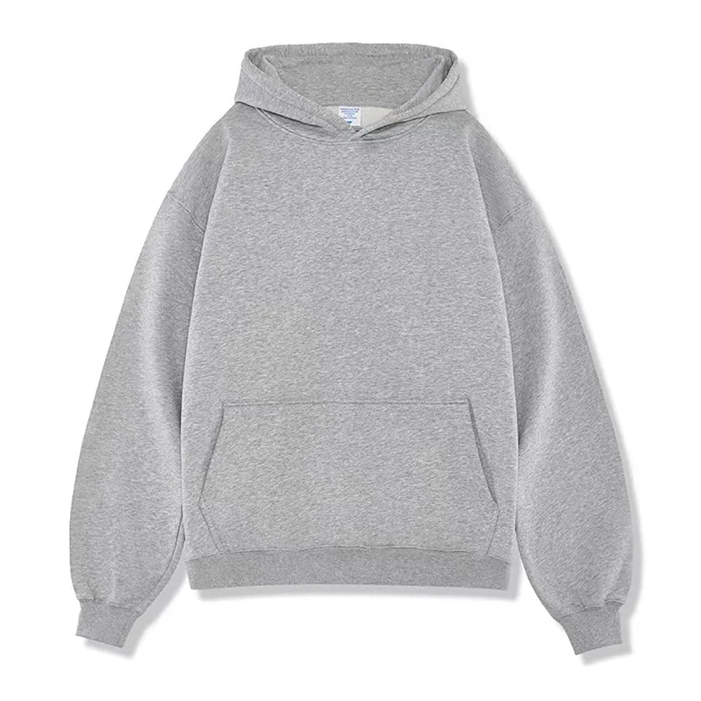 Sudadera con capucha lisa de color liso