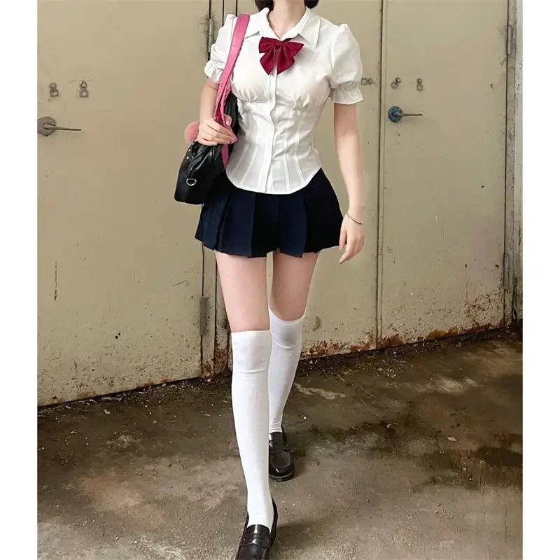 Blusas delgadas japonesas Kawaii