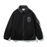 Koreanische Cozy Gesteppte Retro Cargo Jacke