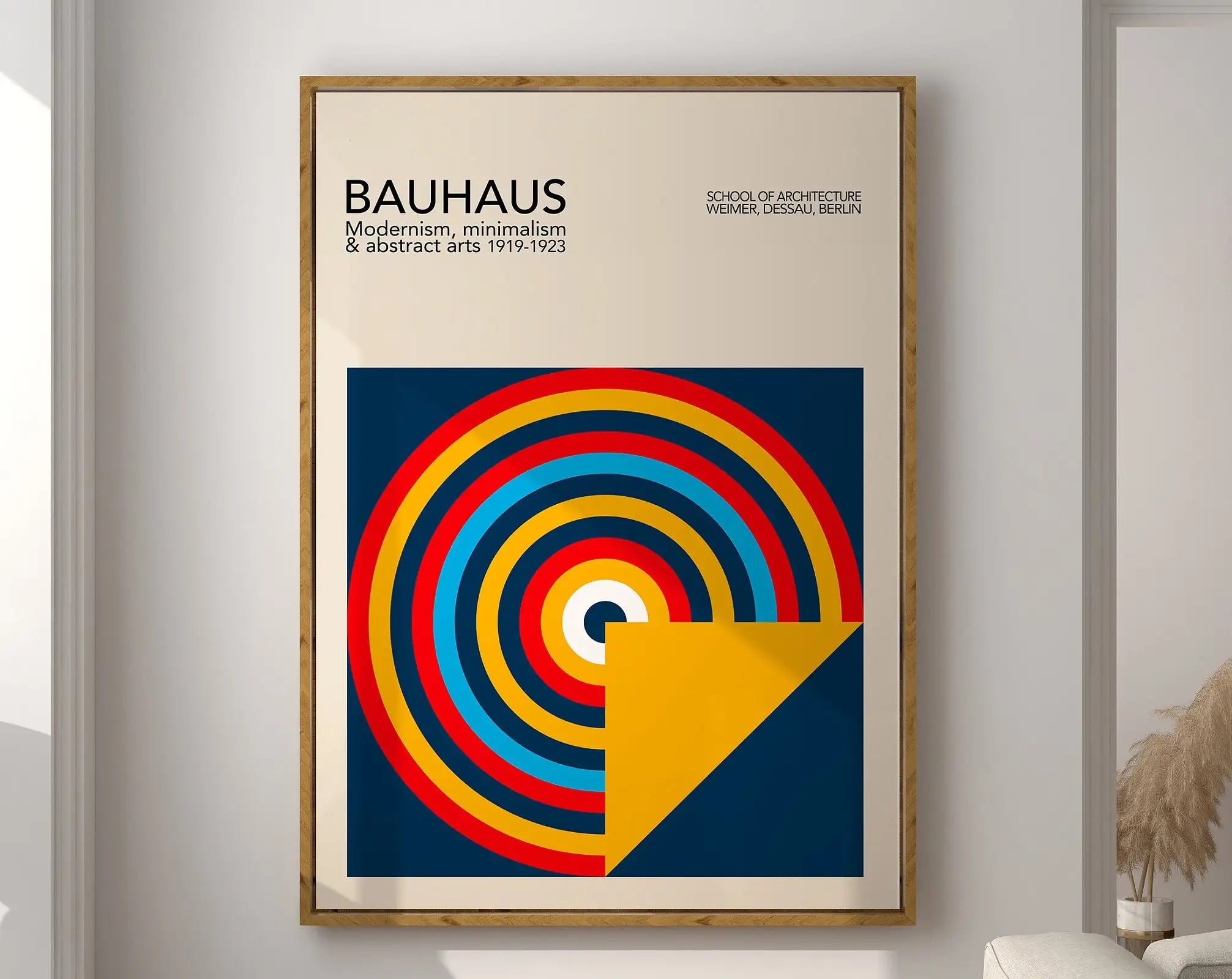 Modernist Geometric Canvas Poster