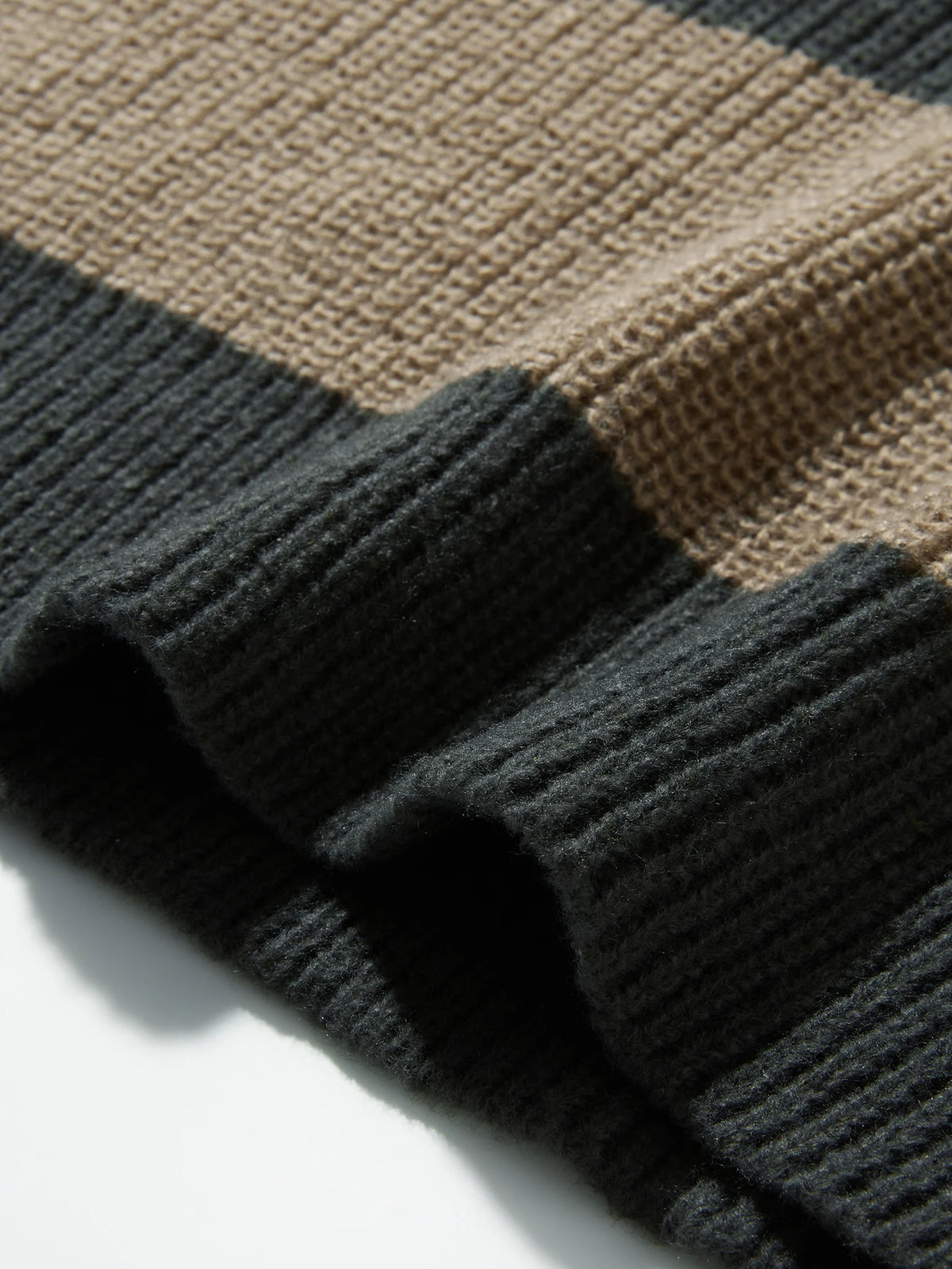 Stripped Loose O-neck Sweater