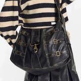 Y2K PU Leather Shoulder Bag