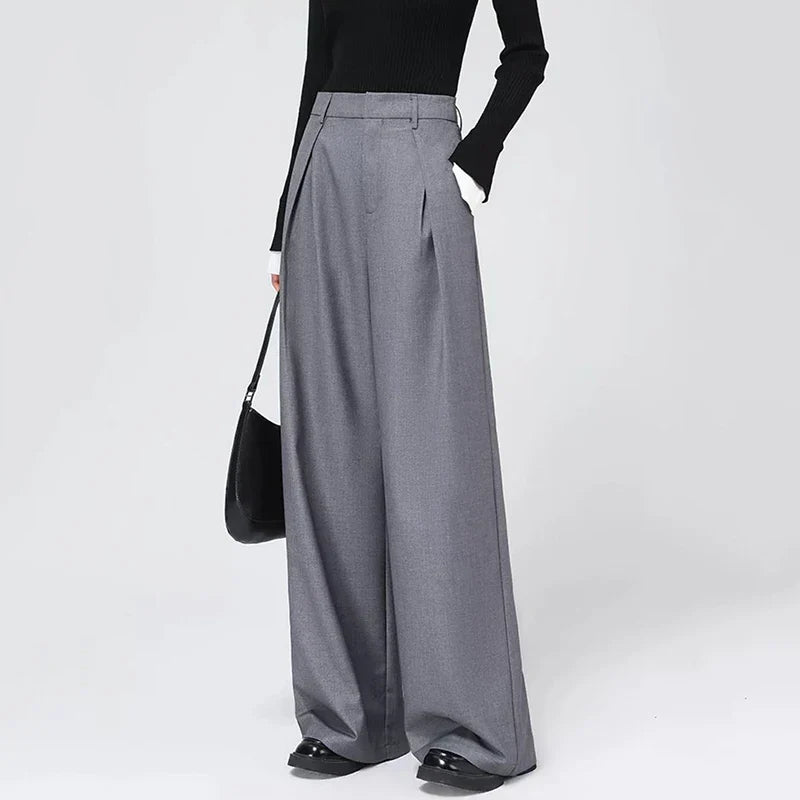 Corporate Girl High Waist Baggy Pants