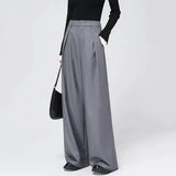Corporate Girl High Waist Baggy Pants