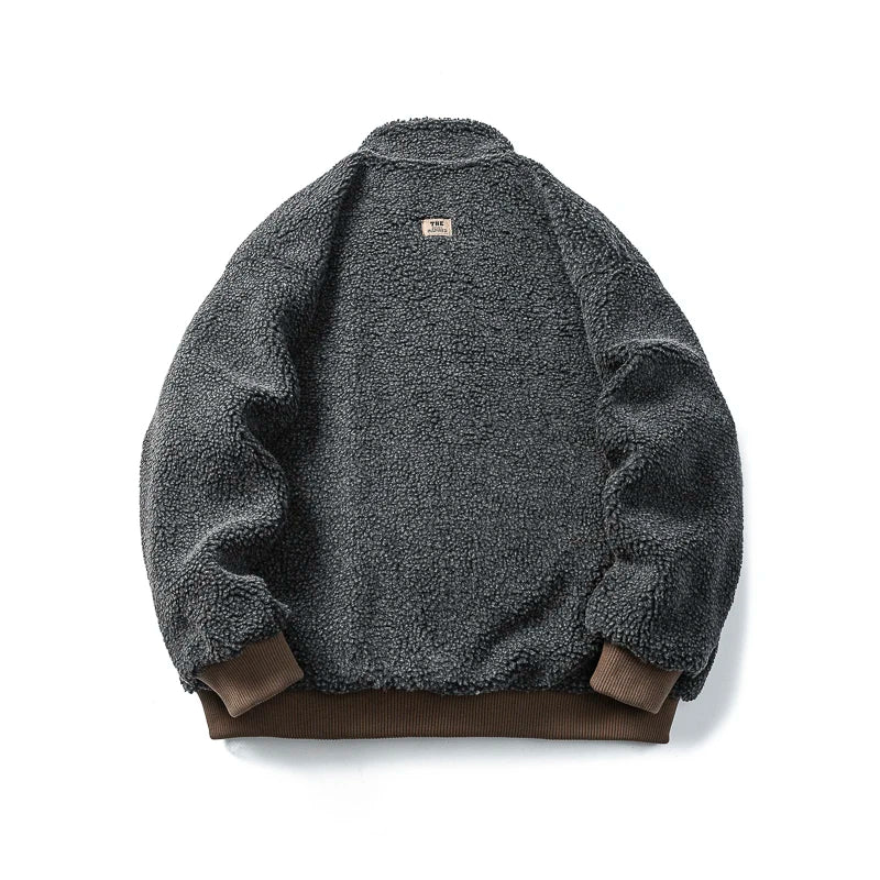 Faux Fur Thicken Cargo Puffer Jacket