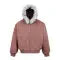 Wattierte Retro-Schnee-Kapuzen-Fell-Pufferjacke