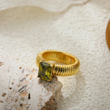 Vintage Golden Chunky Rings
