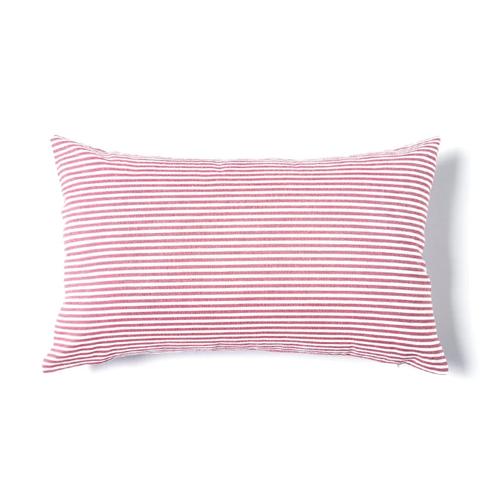 Red Striped Cushion Cover