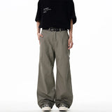 Wide-leg Pleated Lightweight Pants