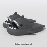 Thick Sole Night Glow Shark Slippers