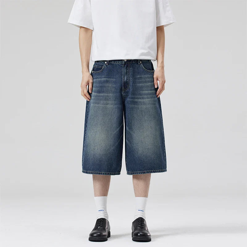 Casual Vintage Loose Denim Short