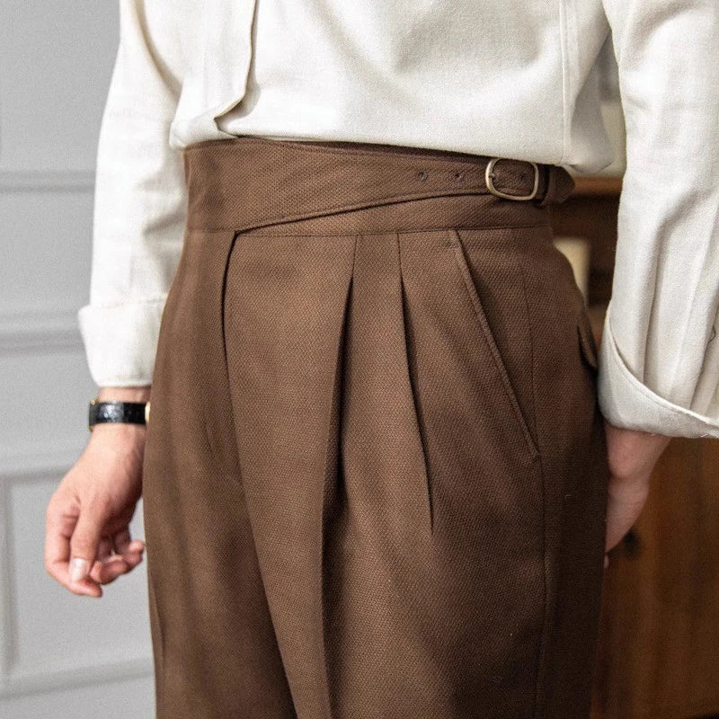 Old Money Luxury Slim-fit Dress Pants