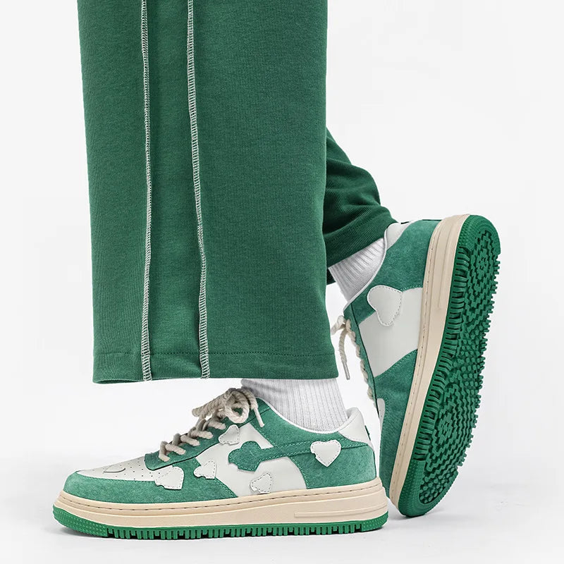 School Classic Cowhide Multicolor Sneakers