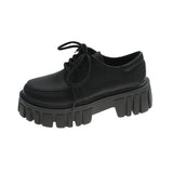 Corporate Girlie Black Leather Shoes