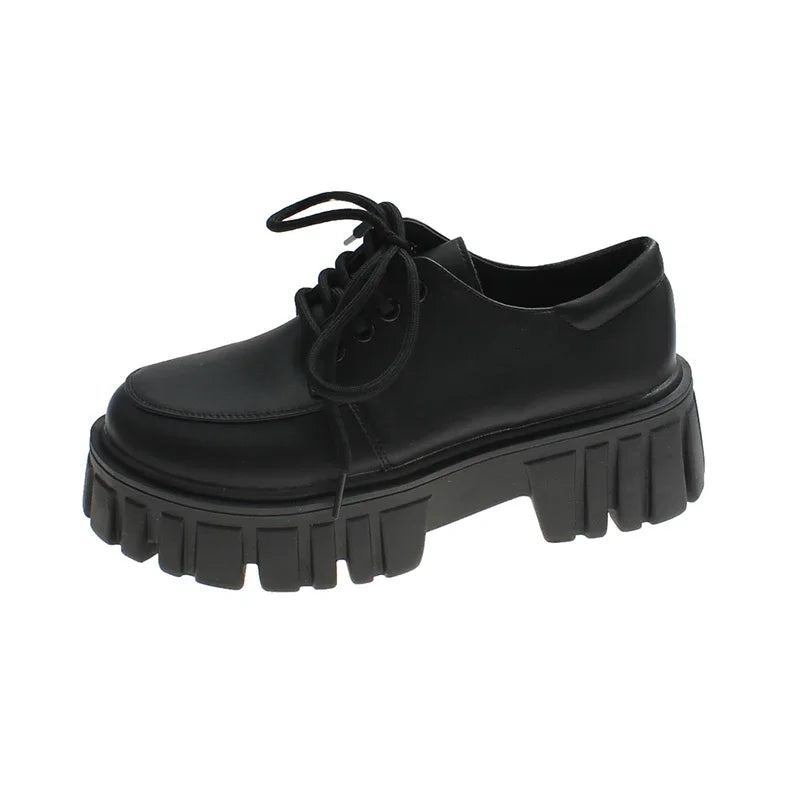 Corporate Girlie Black Leather Shoes