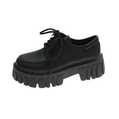 Corporate Girlie Black Leather Shoes