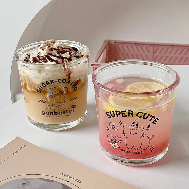 Cute Glass Cup for Coffee
