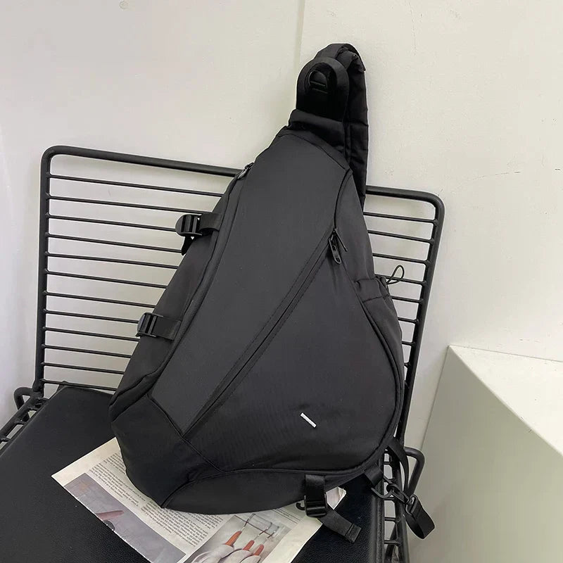 Mochila negra retro informal elegante