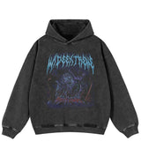 Scary Devil Graphic Oversized Hoodie