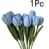 Gestrickter Rosen-Tulpen-Blumenstrauß für Hochzeiten
