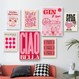 Vintage Pink Canvas Poster