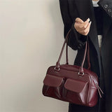Bolso de hombro Y2K con doble bolsillo