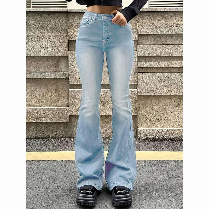 High Waist Flared Stretchy Bell Jeans