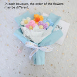Vintage Handmade Mini Bouquets Crochet Flowers