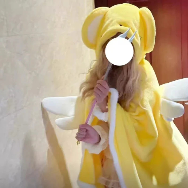 Yellow Sakura Kerberos Office Nap Blanket