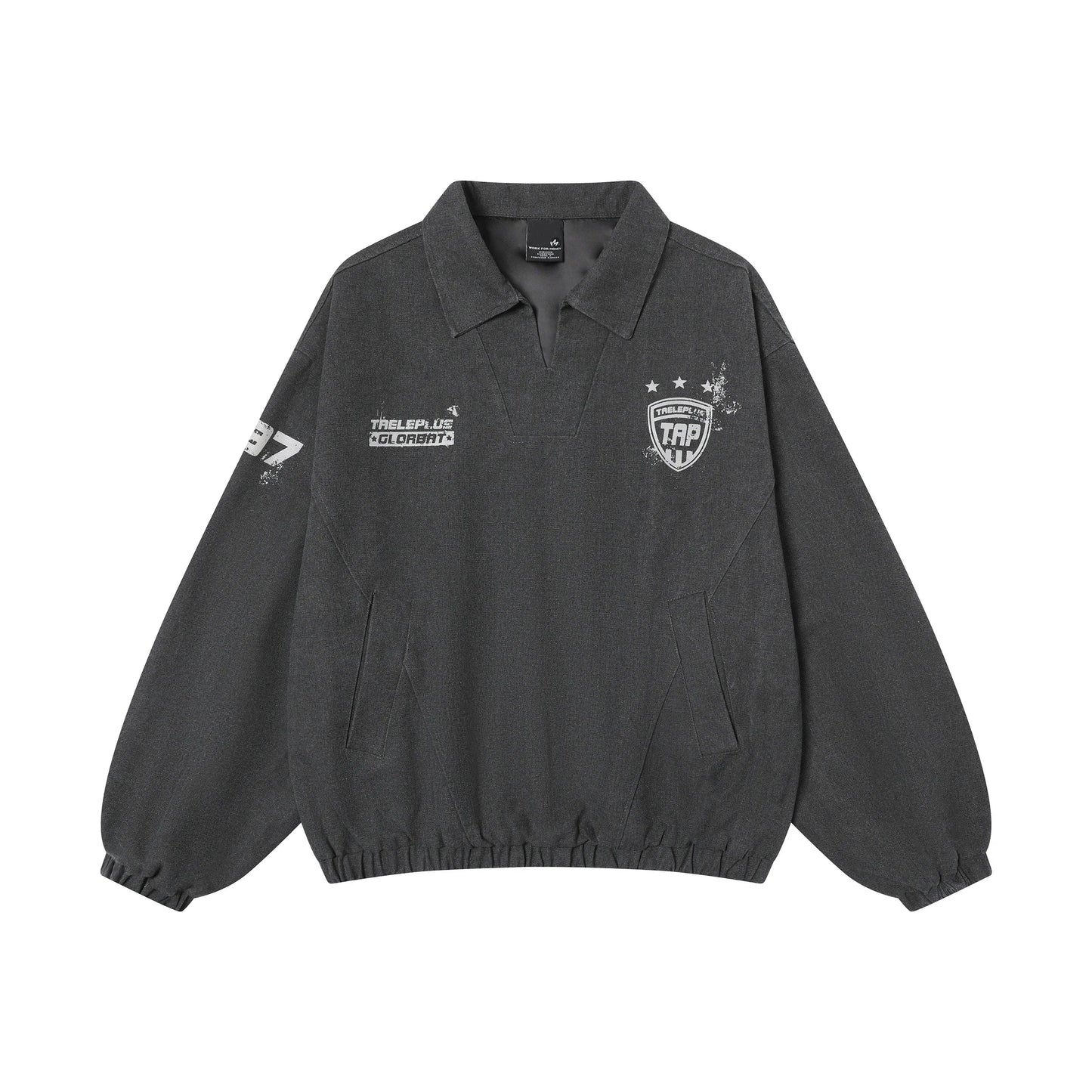 Vintage Polyester Sports Style Sweatshirt