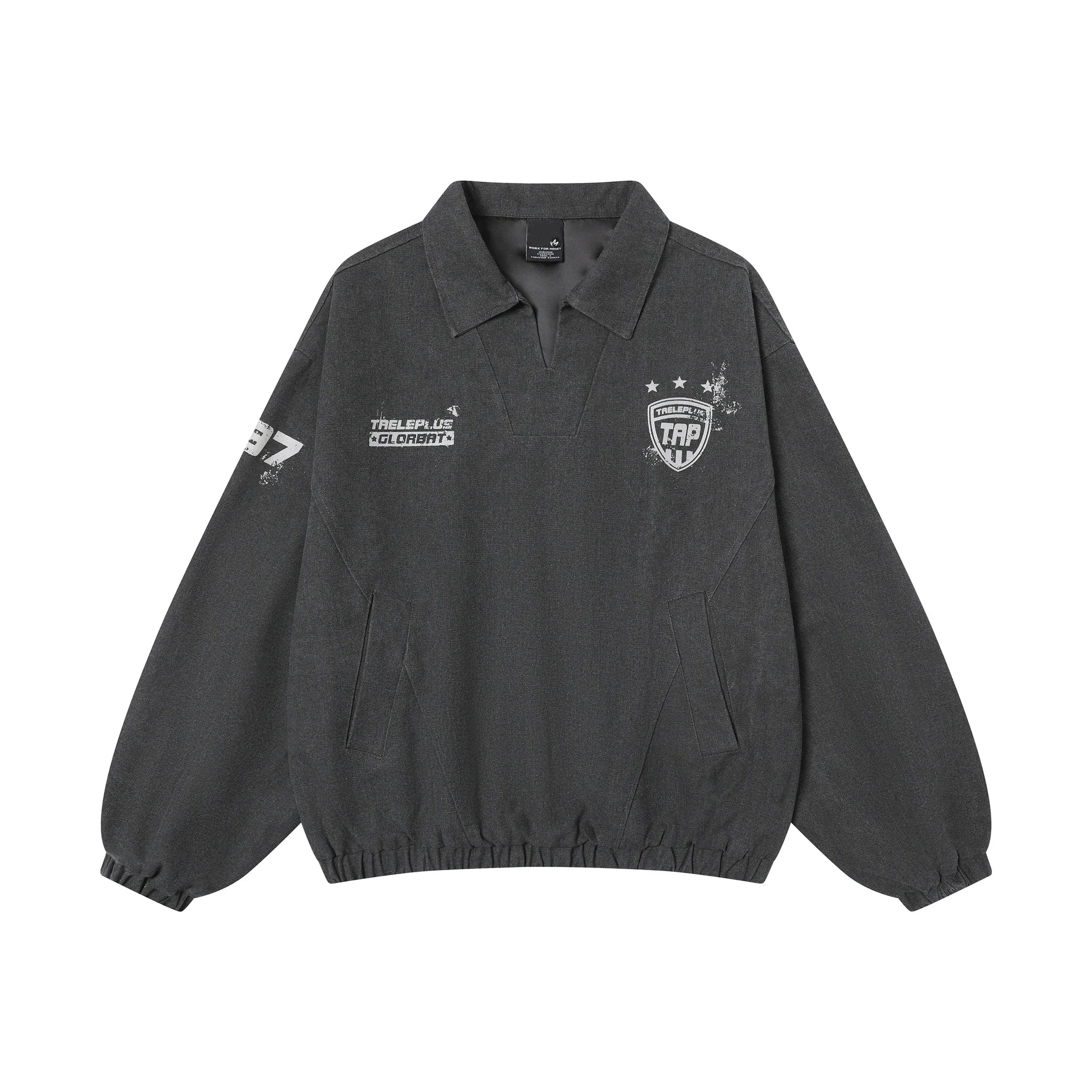 Vintage Polyester Sports Style Sweatshirt