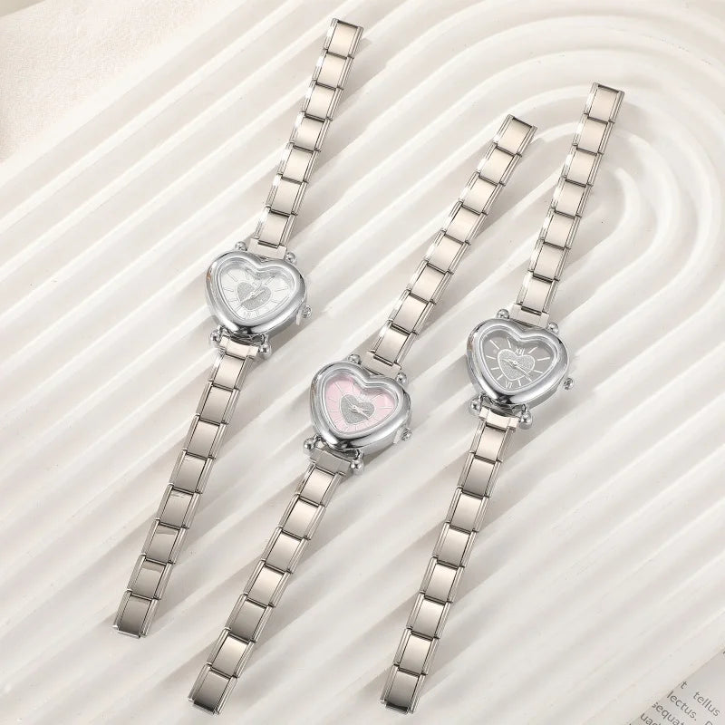 Heart Simple Stainless Steel Watch