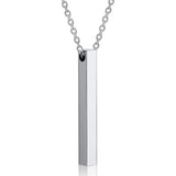 Vertical Rectangular Bar Necklace