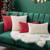 Christmas Red Throw Pillow Covers