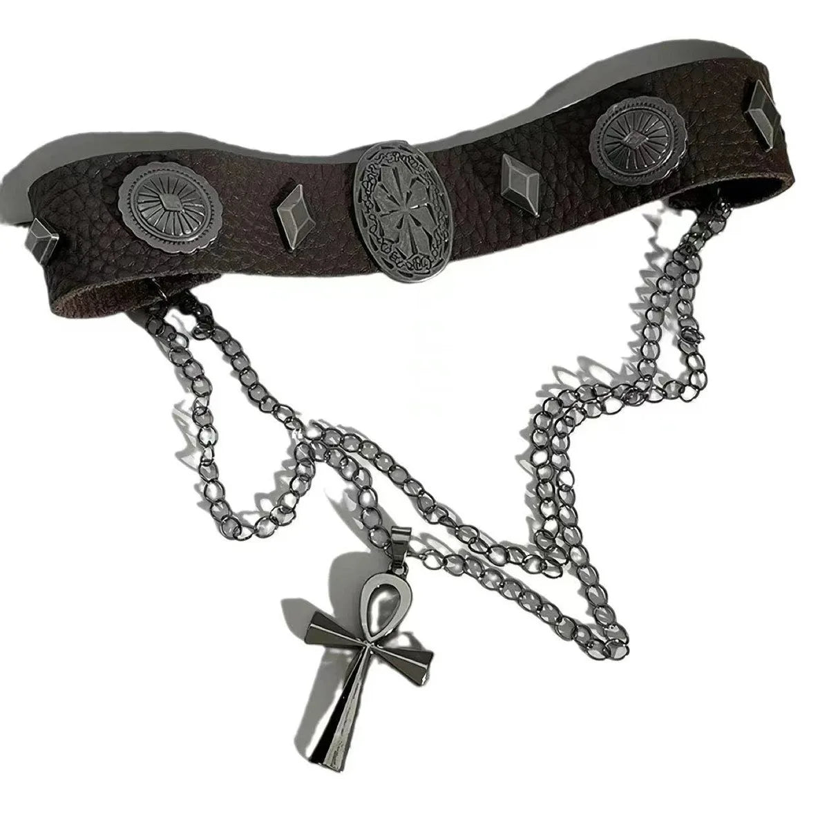 Y2K Pharoah Rivet Necklace