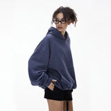 Eggshell Fleece Curved Hem Hoodie