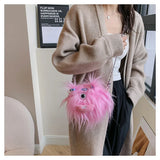 Cartoon Little Monster Cross Bags