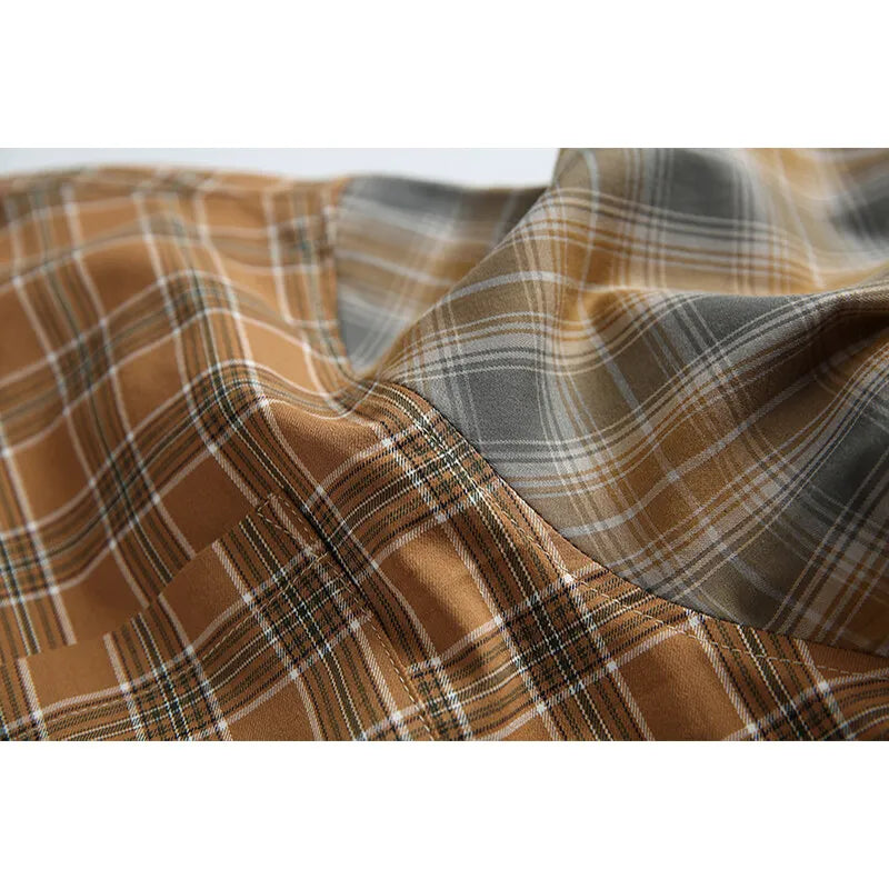 Plaid Loose Casual Oversize Long Sleeve Shirt