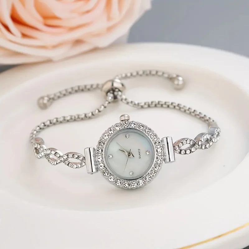Rhinestone Quartz Watch