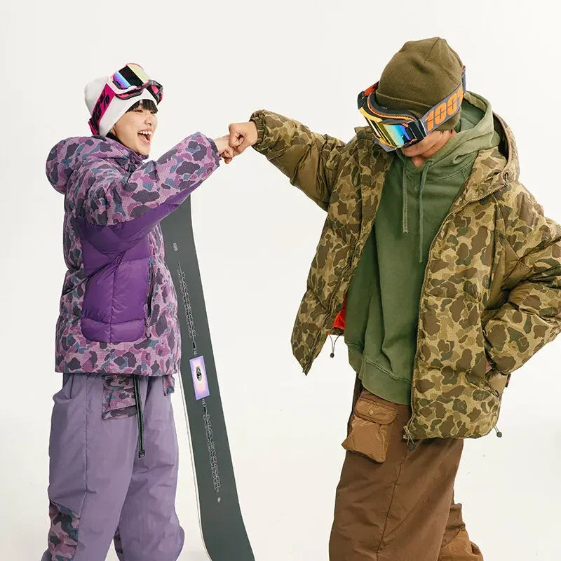 Camouflage Hooded Puffer Jacket