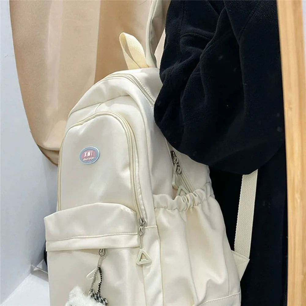 Nylon Multi-pocket School Backpack