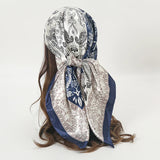 Summer Concert Silk Satin Head Scarf