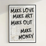 Simple Trendy Text Printing Poster