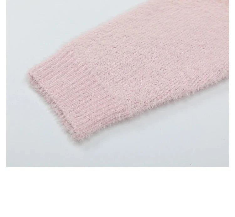 Gemütlicher Mohair-Strickpullover